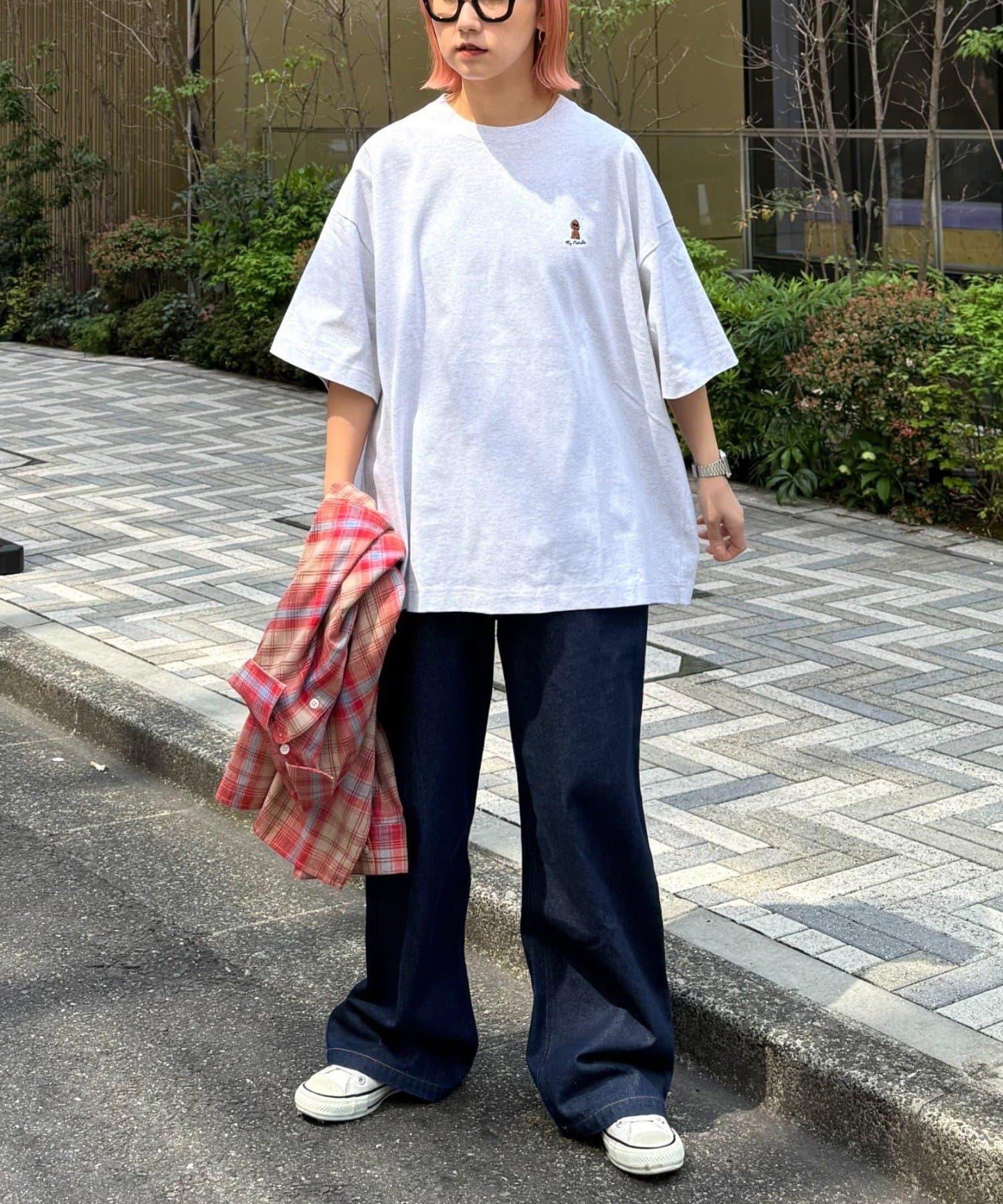 【狗狗】男女通用動物刺繡logo短袖T恤