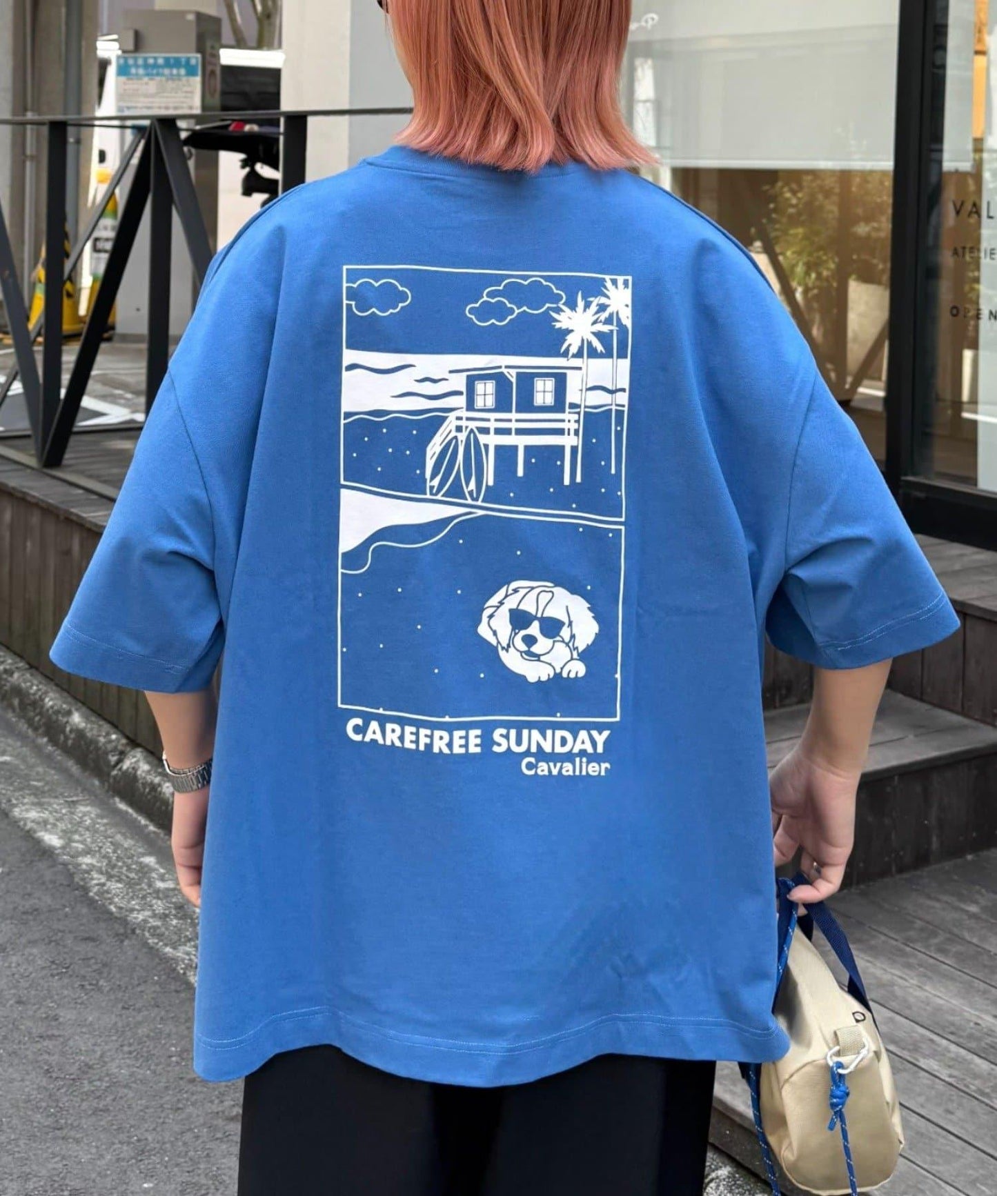 【狗狗】男女通用動物刺繡logo短袖T恤