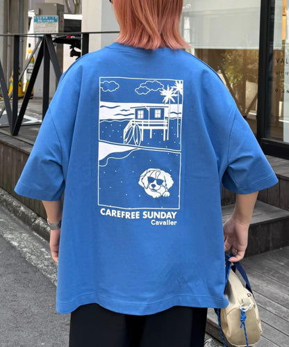 【狗狗】男女通用動物刺繡logo短袖T恤