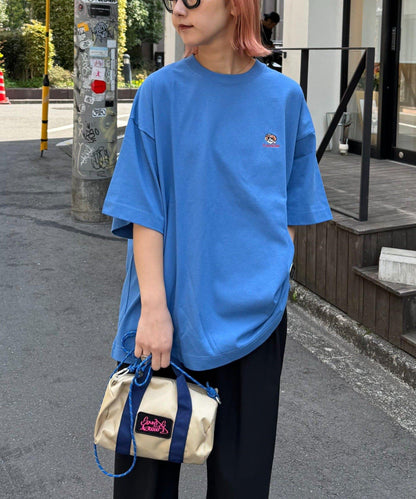 【狗狗】男女通用動物刺繡logo短袖T恤