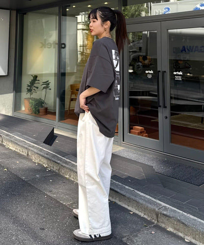 【狗狗】男女通用動物刺繡logo短袖T恤