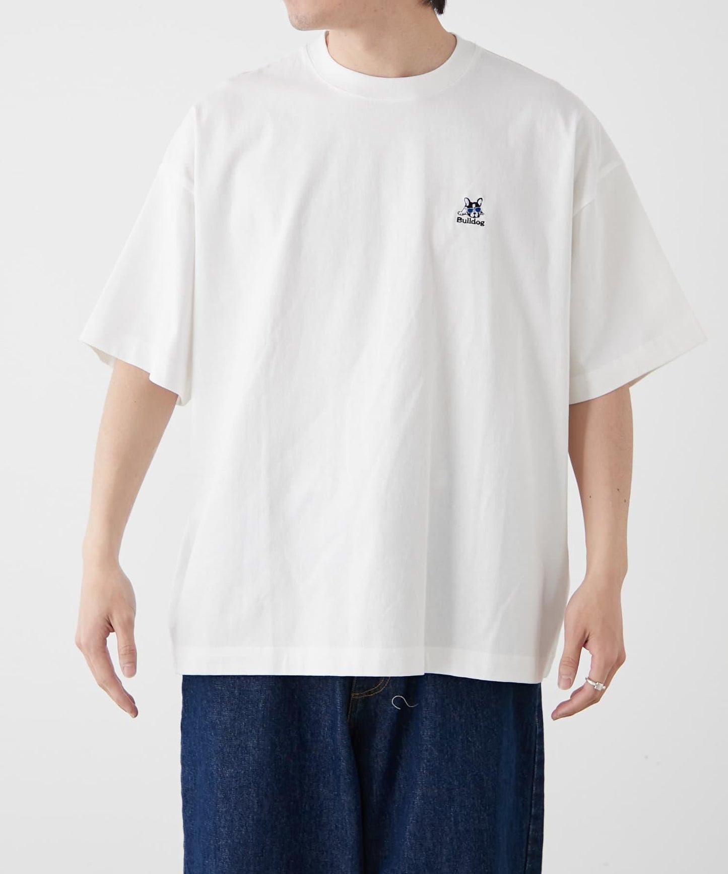 【狗狗】男女通用動物刺繡logo短袖T恤