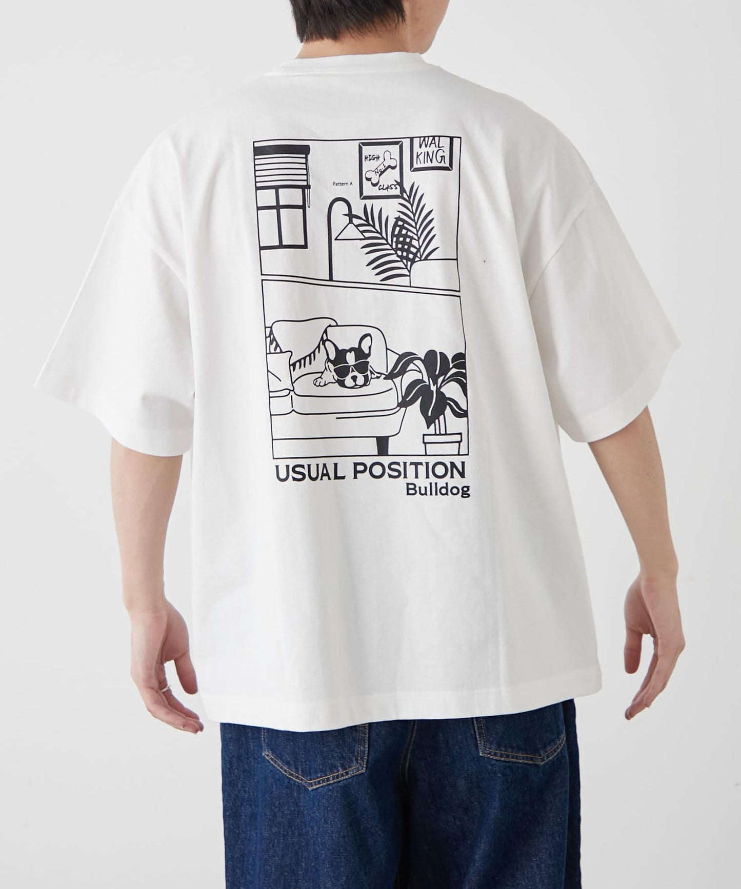 【狗狗】男女通用動物刺繡logo短袖T恤