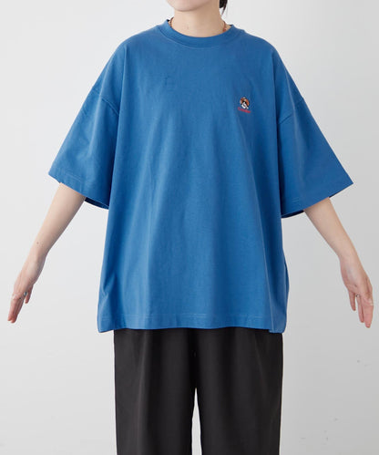 【狗狗】男女通用動物刺繡logo短袖T恤