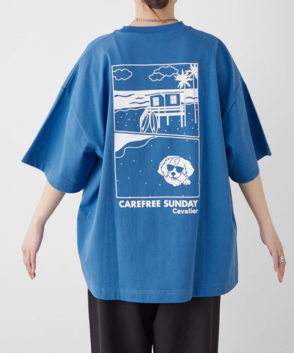 【狗狗】男女通用動物刺繡logo短袖T恤