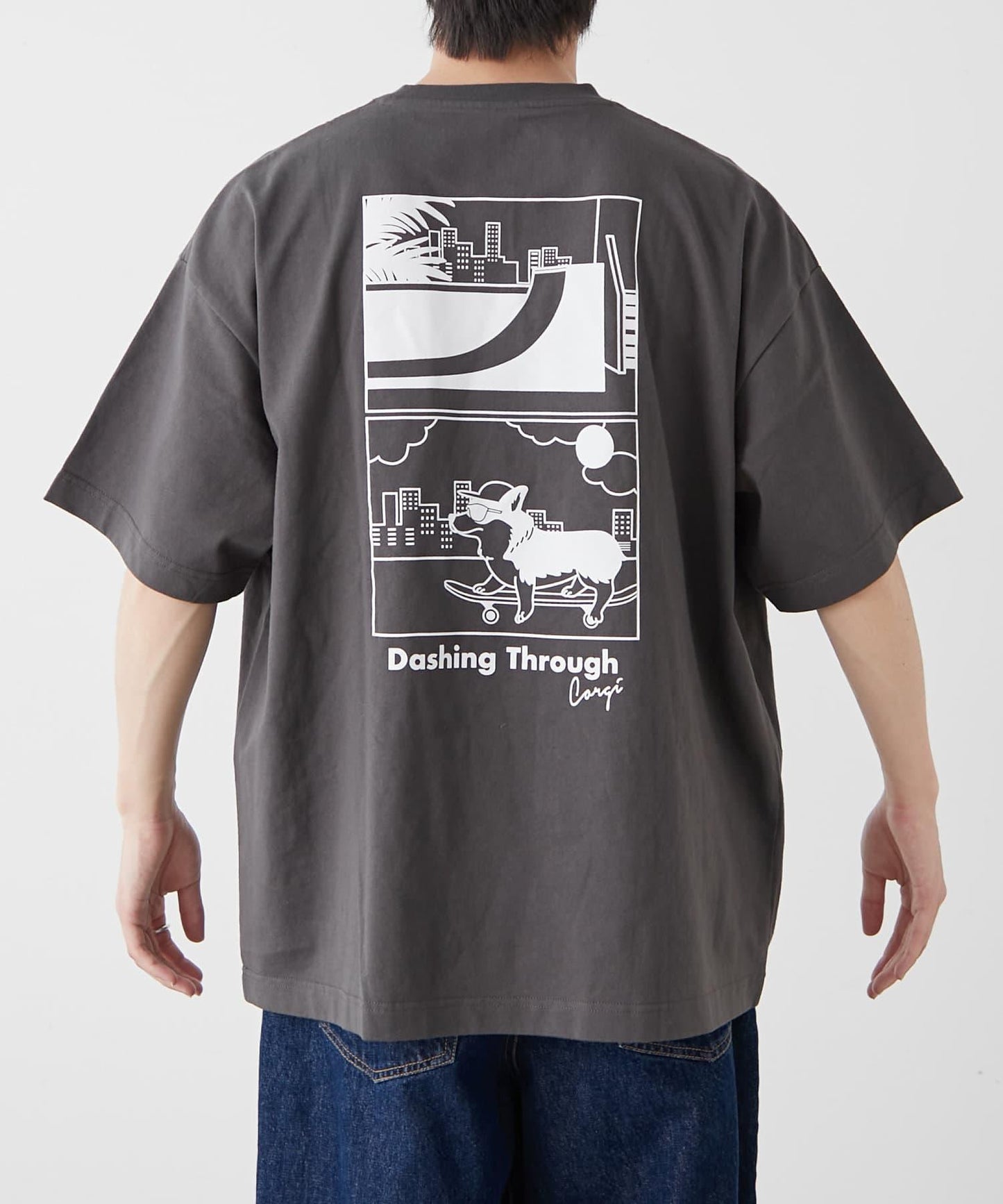 【狗狗】男女通用動物刺繡logo短袖T恤