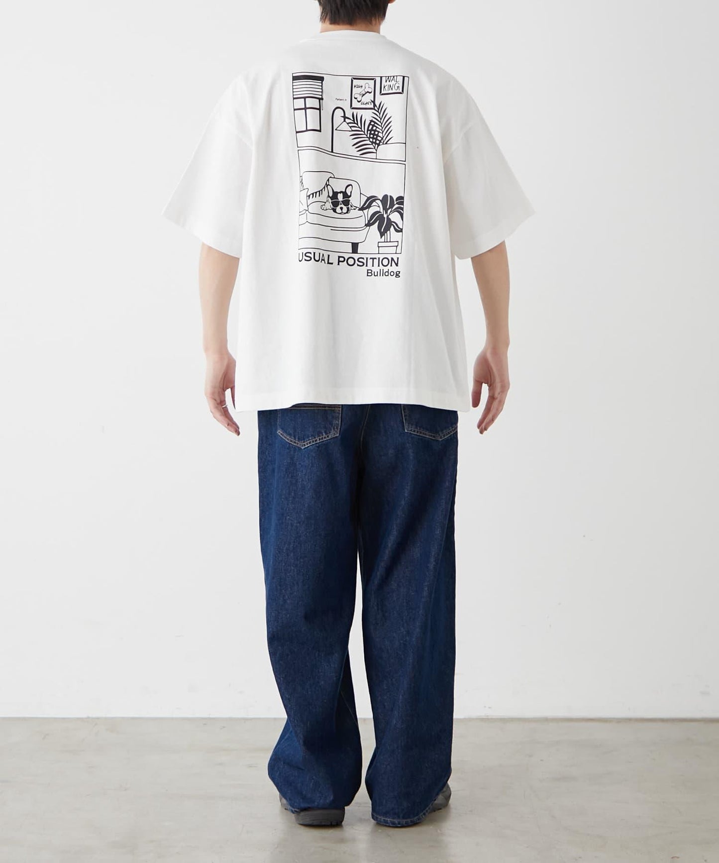 【狗狗】男女通用動物刺繡logo短袖T恤