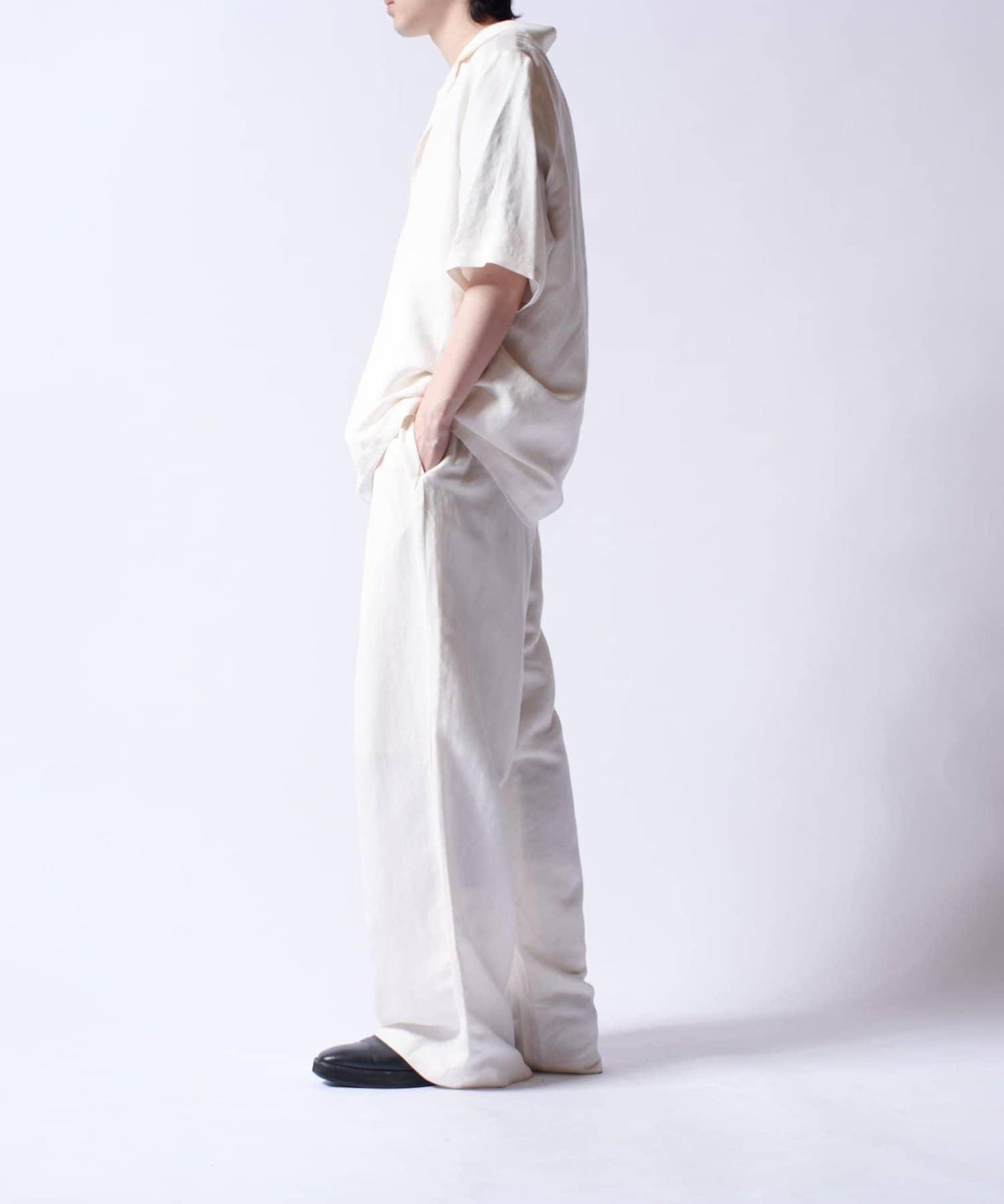 人造纖維亞麻短袖襯衫夾克