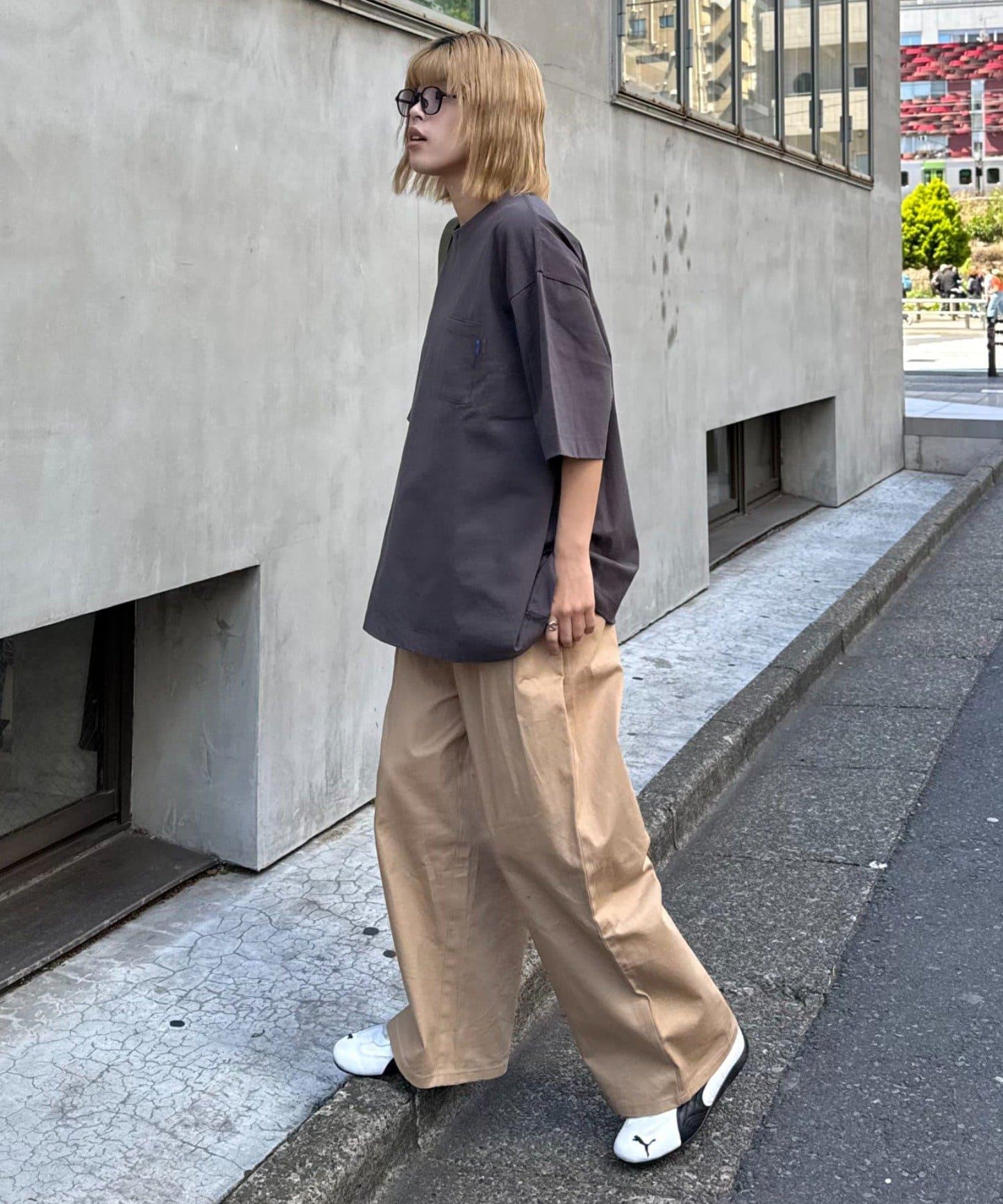 【男女通用】打褶棉質優質T恤