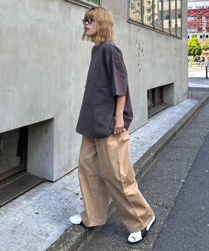 【男女通用】打褶棉質優質T恤
