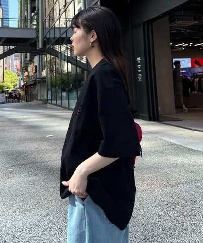 【男女通用】打褶棉質優質T恤