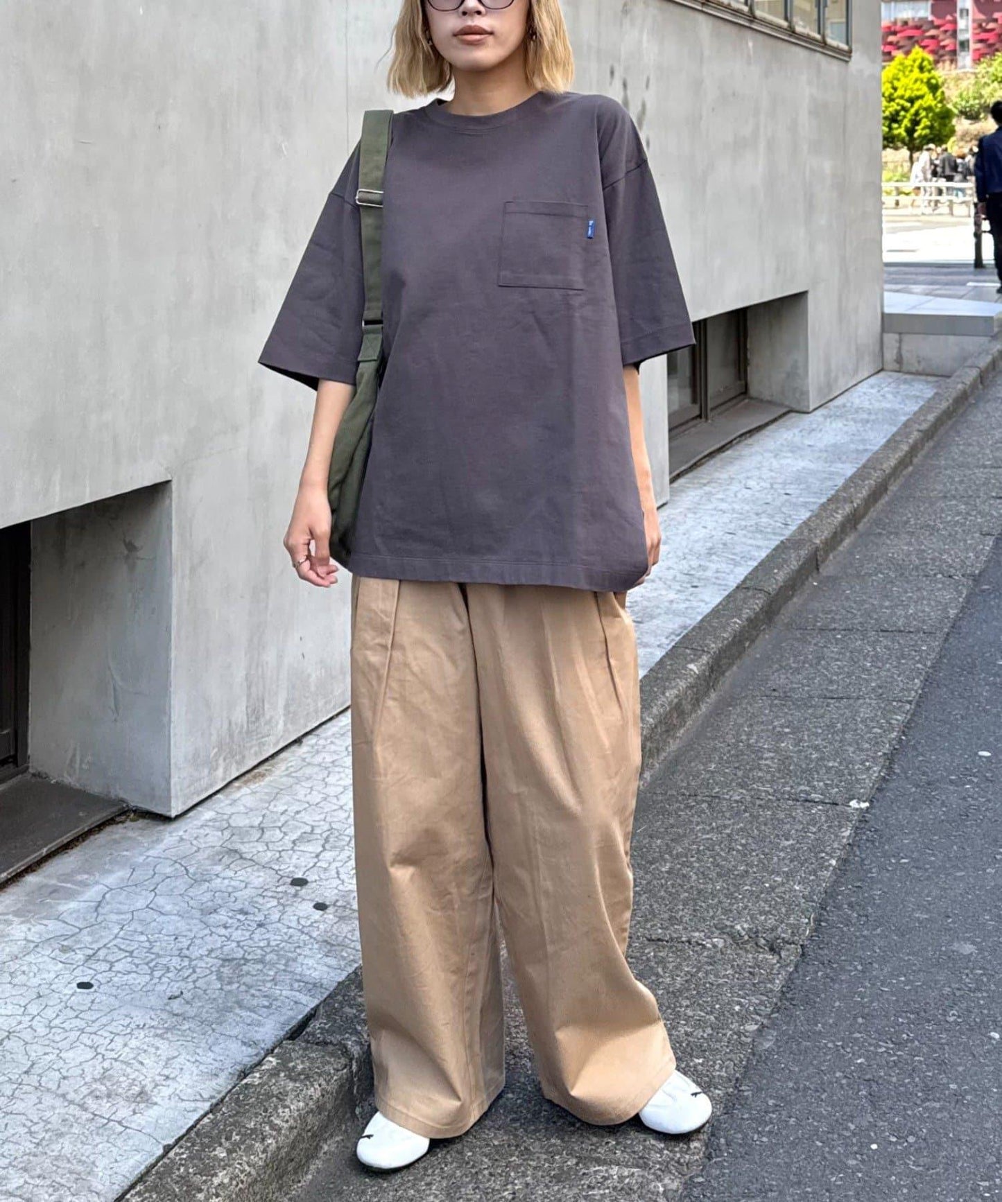 【男女通用】打褶棉質優質T恤