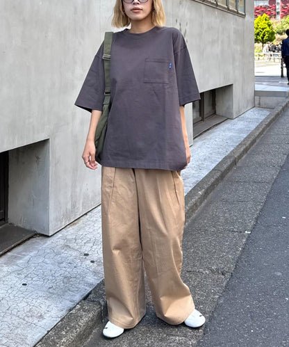 【男女通用】打褶棉質優質T恤