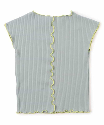 柔軟肋條紋背心