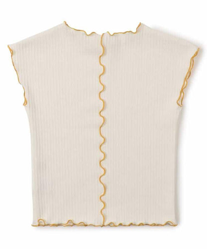 柔軟肋條紋背心