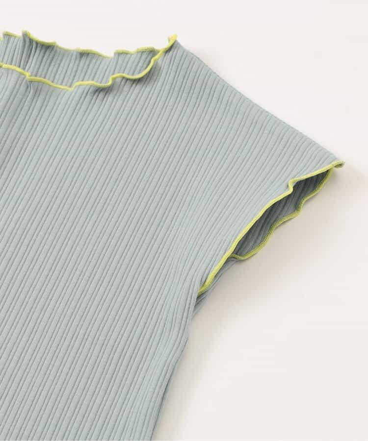 柔軟肋條紋背心