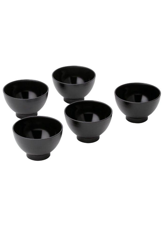 【北一漆器】木紋汁碗套裝 黑