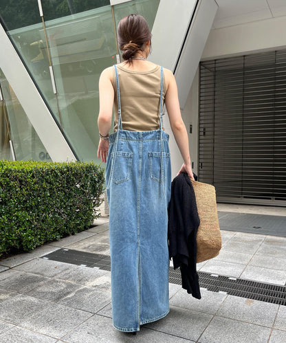 牛仔背心連衣裙