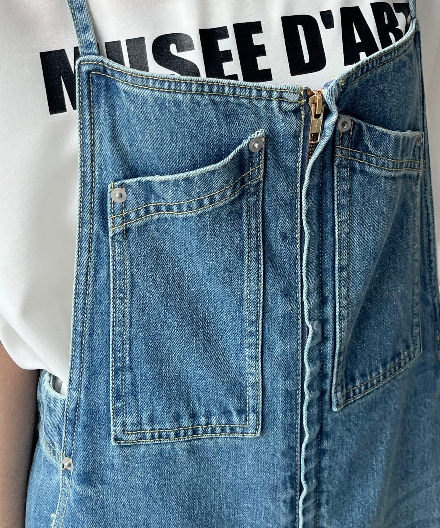 牛仔背心連衣裙