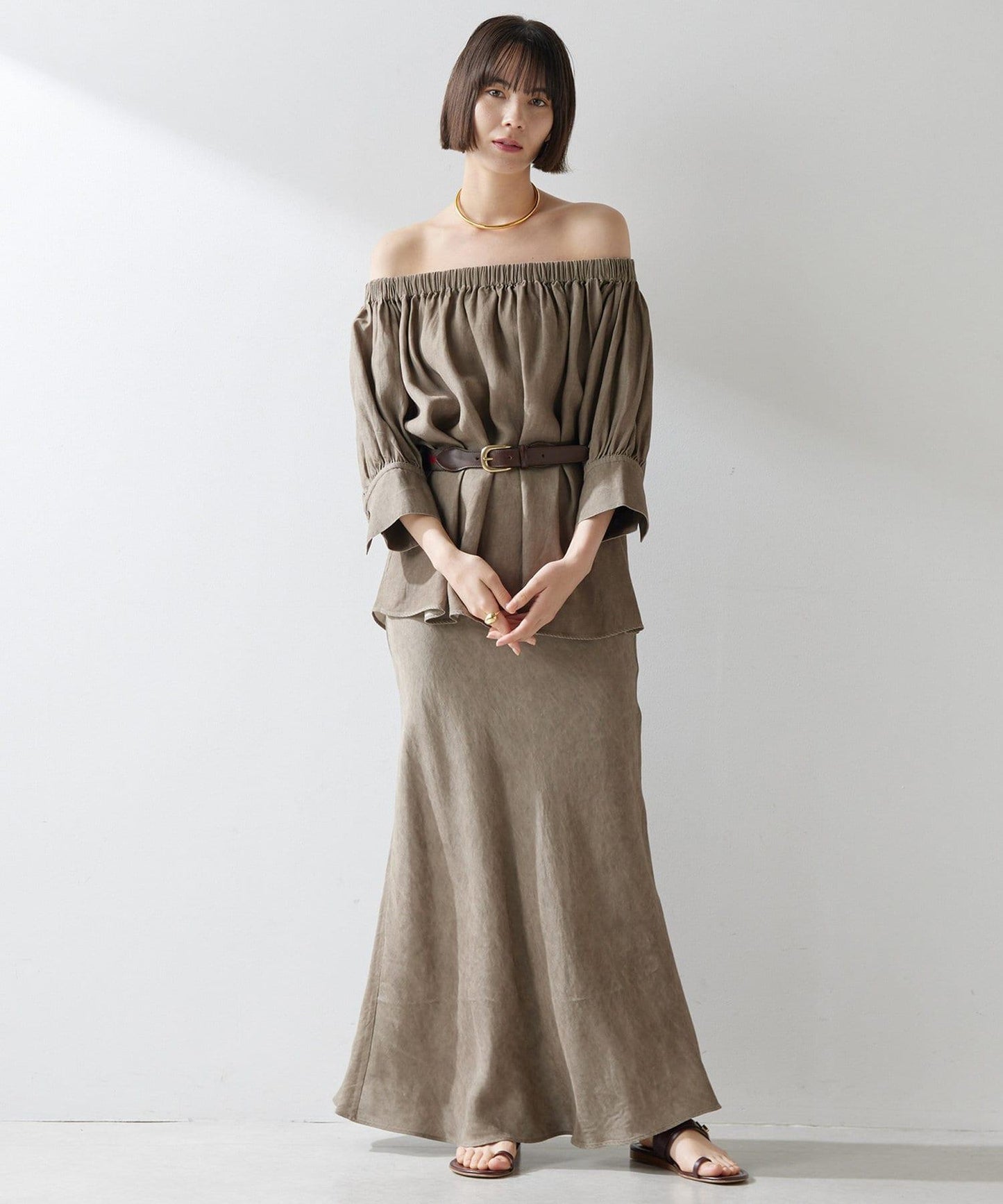 斜紋面料染色裙