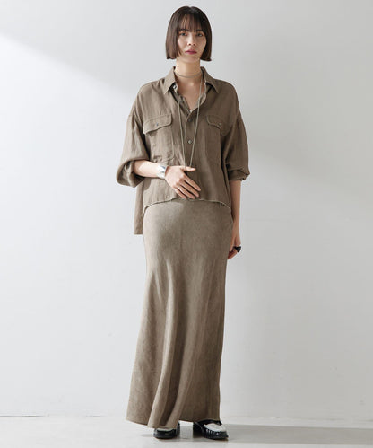 斜紋面料染色裙