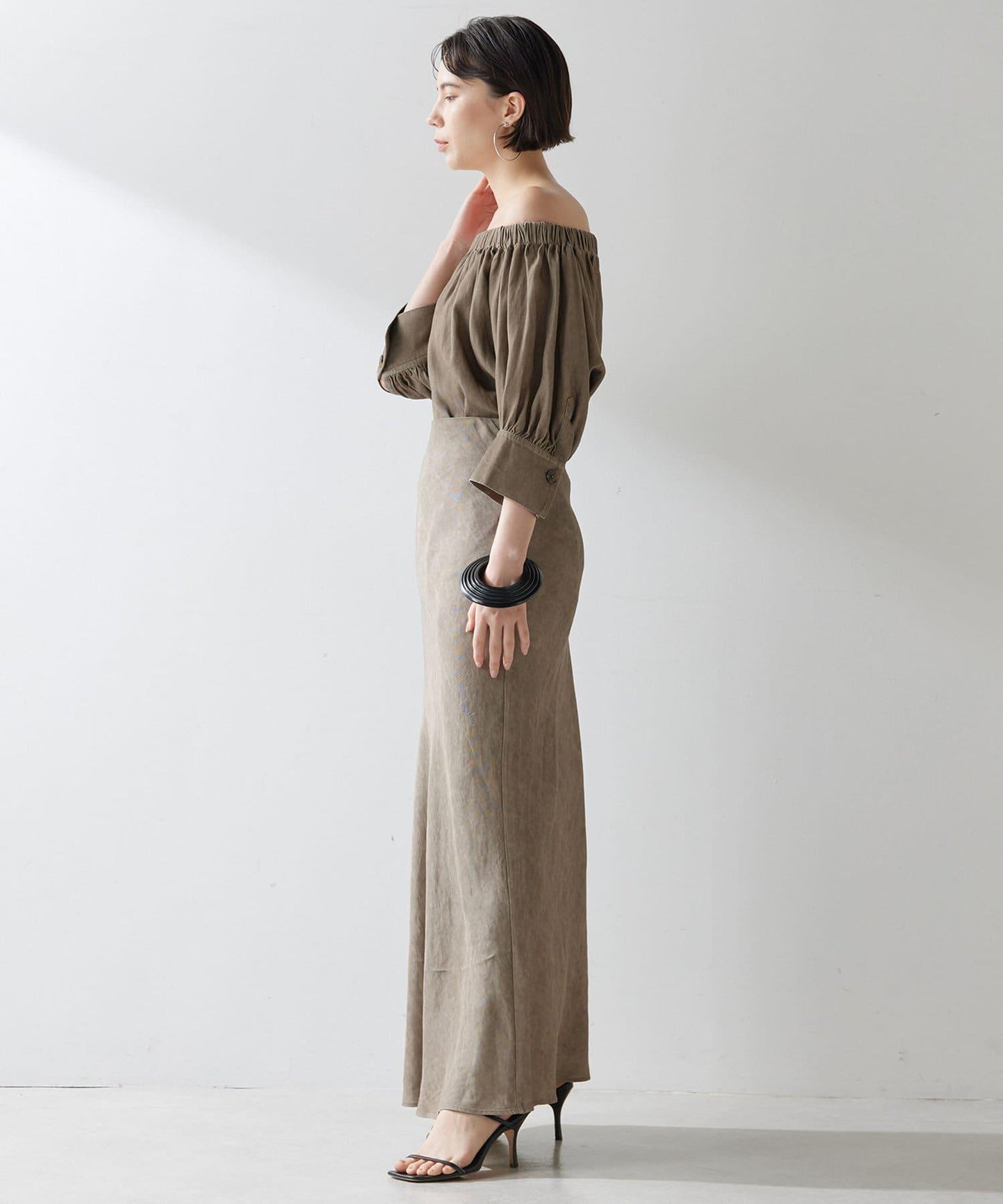 斜紋面料染色裙