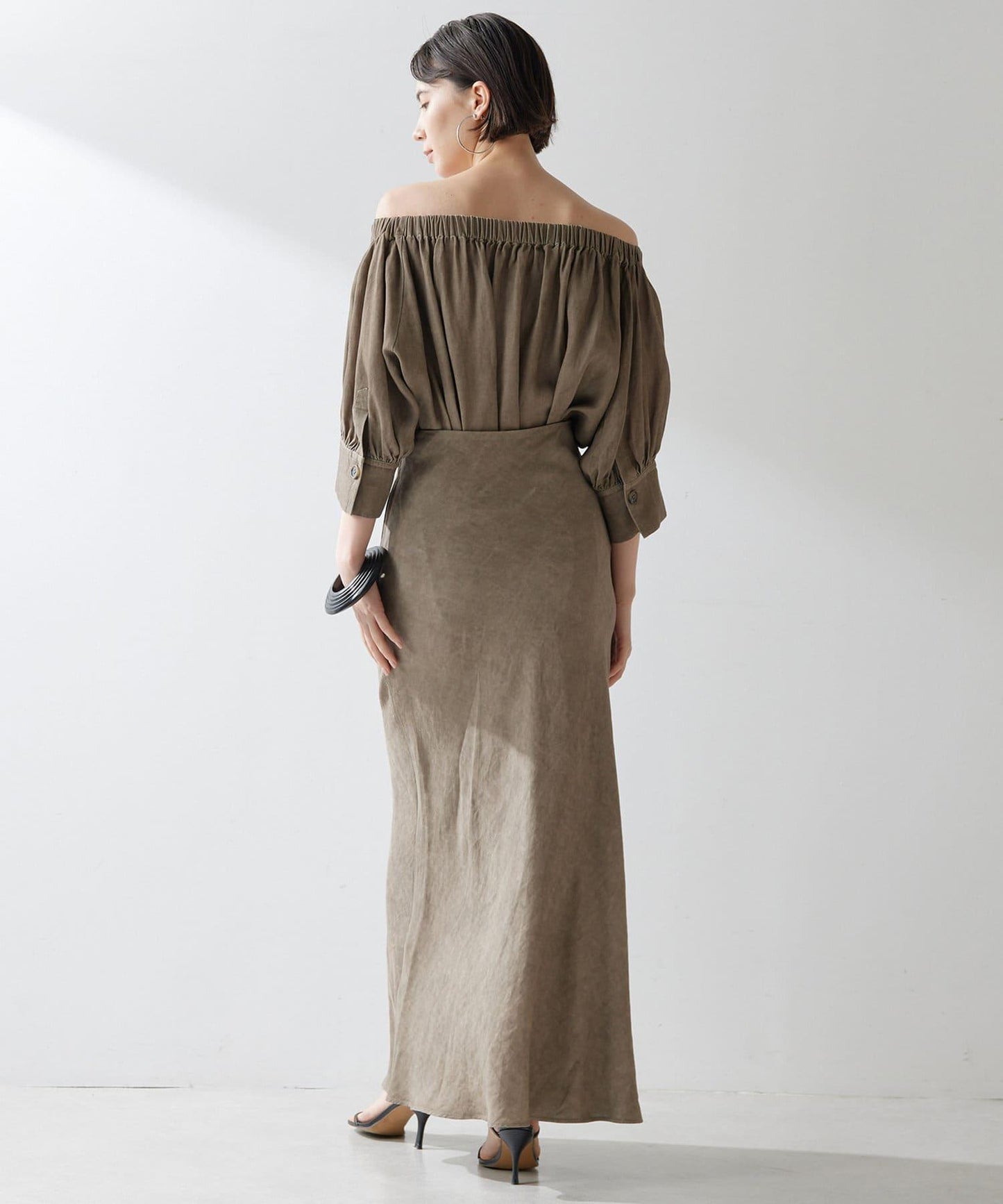 斜紋面料染色裙