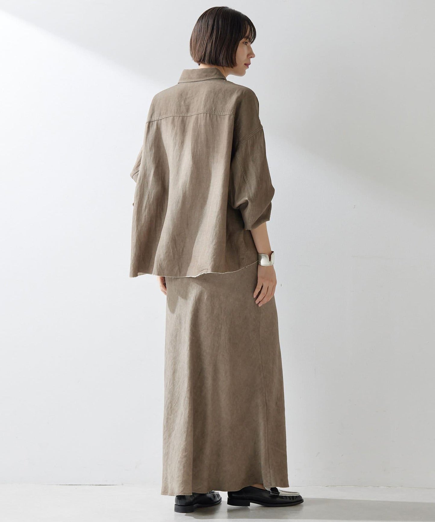 斜紋面料染色裙