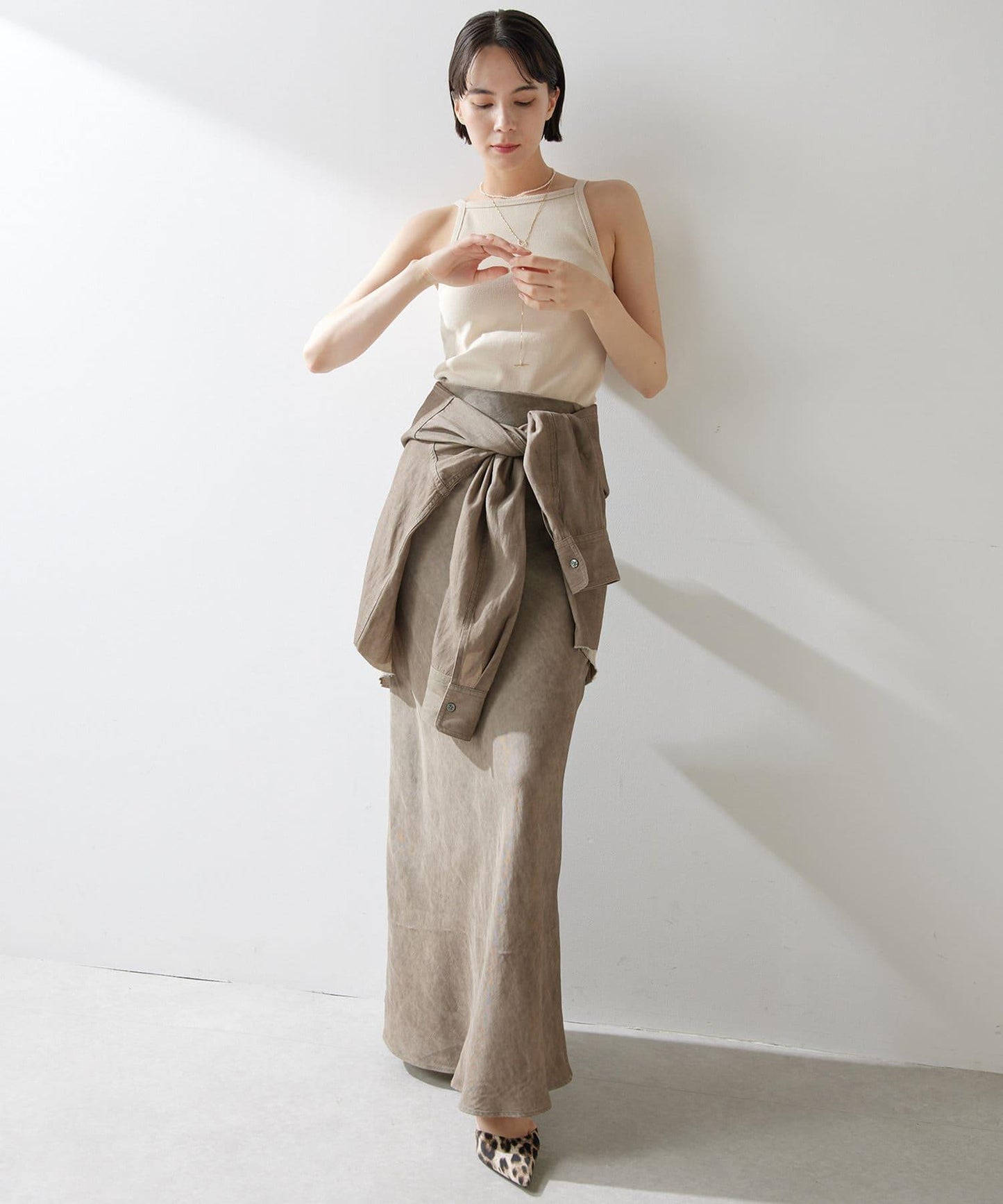 斜紋面料染色裙