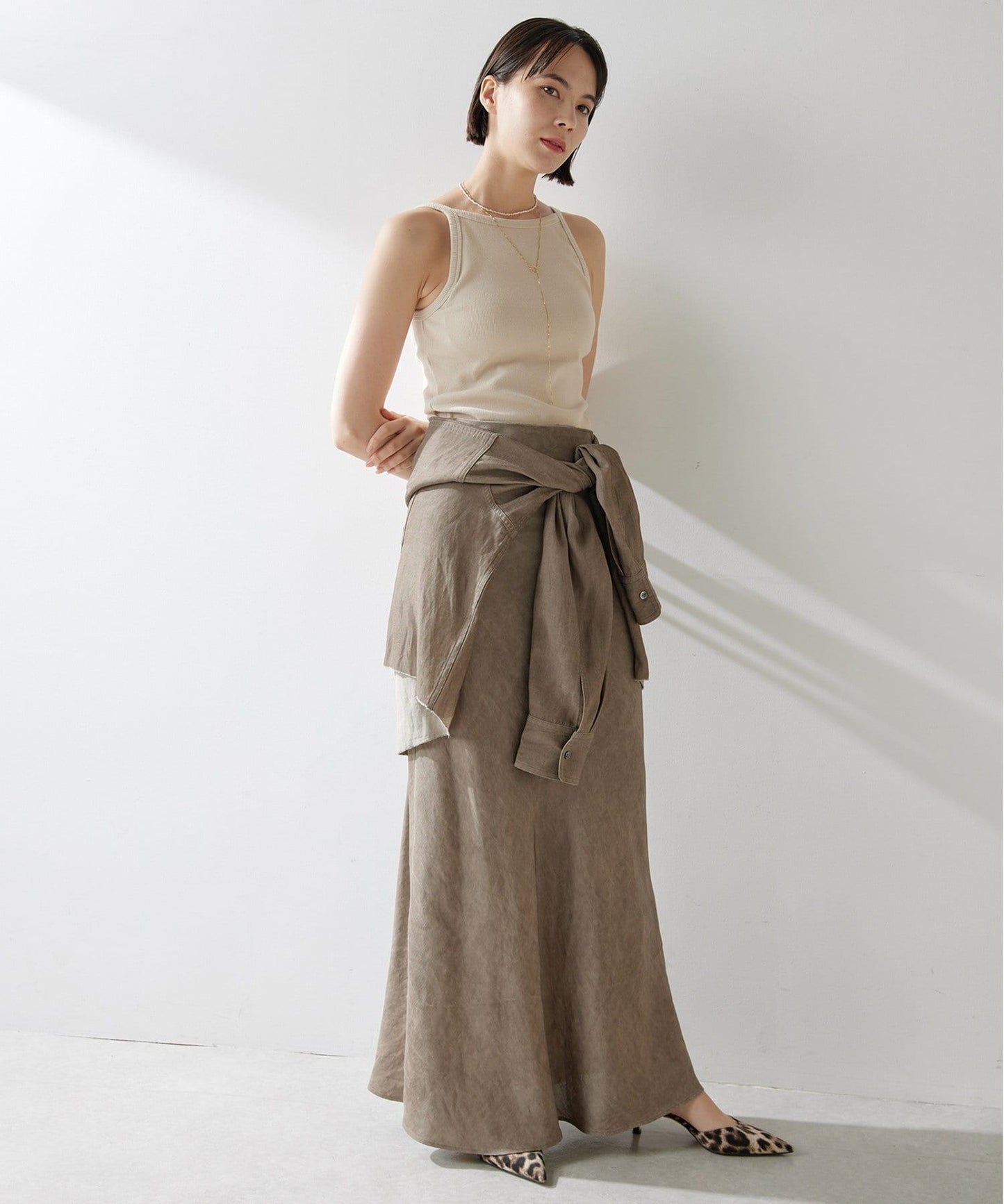 斜紋面料染色裙