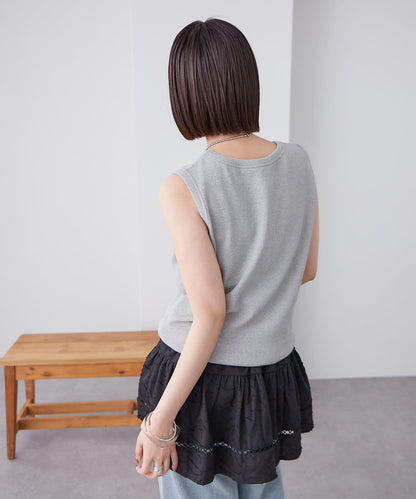 無袖彈力T-shirt