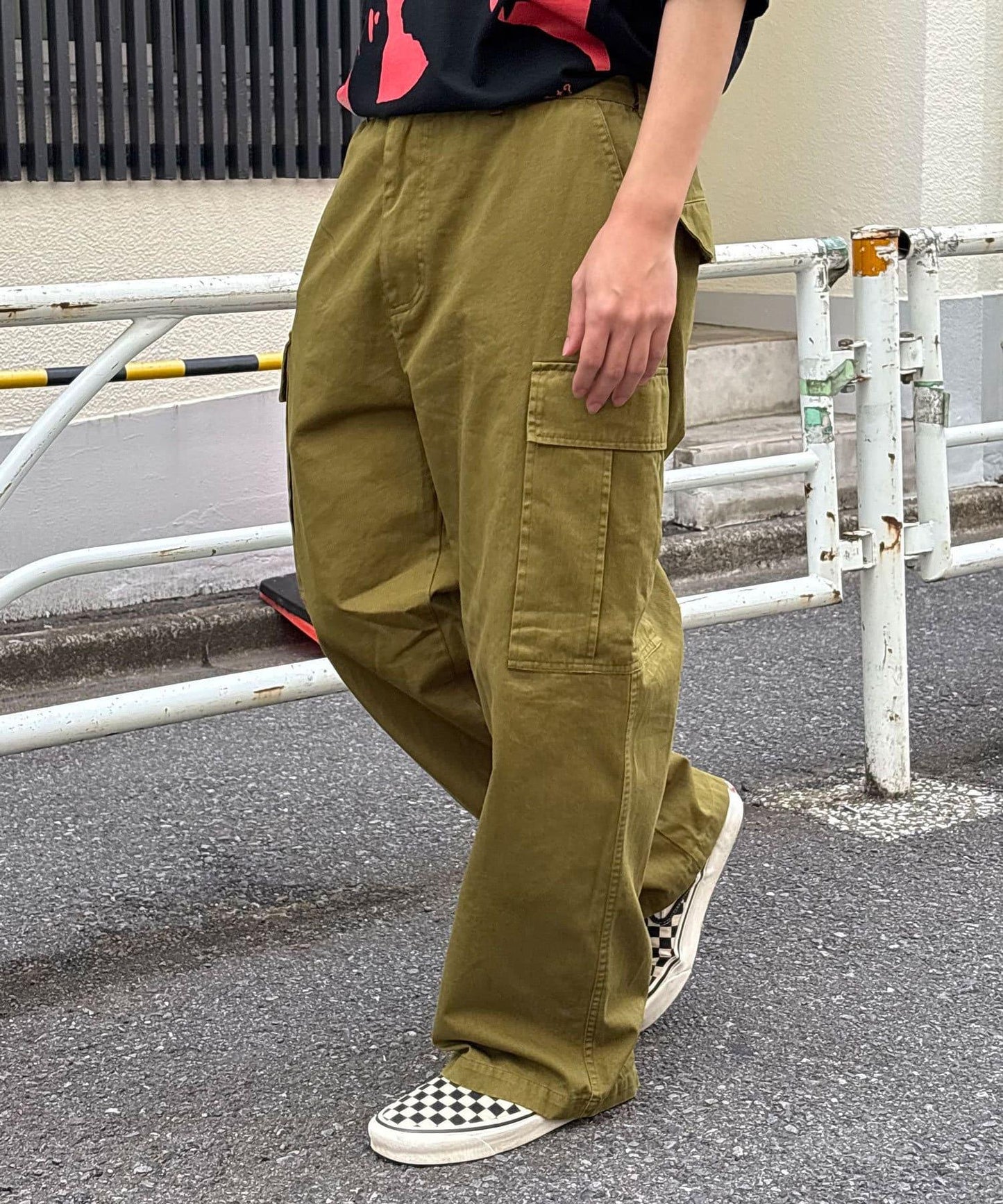 復古風格工裝褲