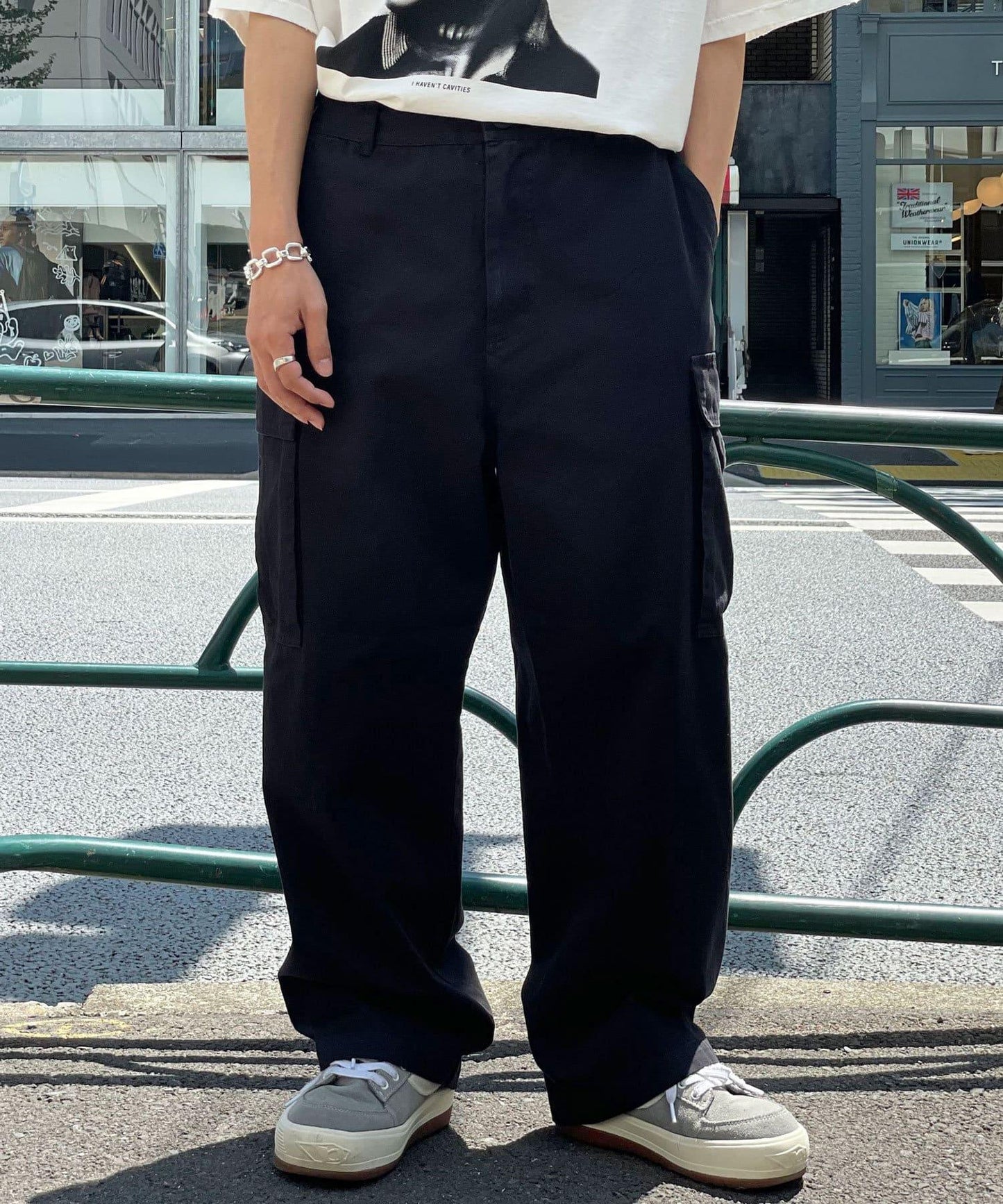 復古風格工裝褲