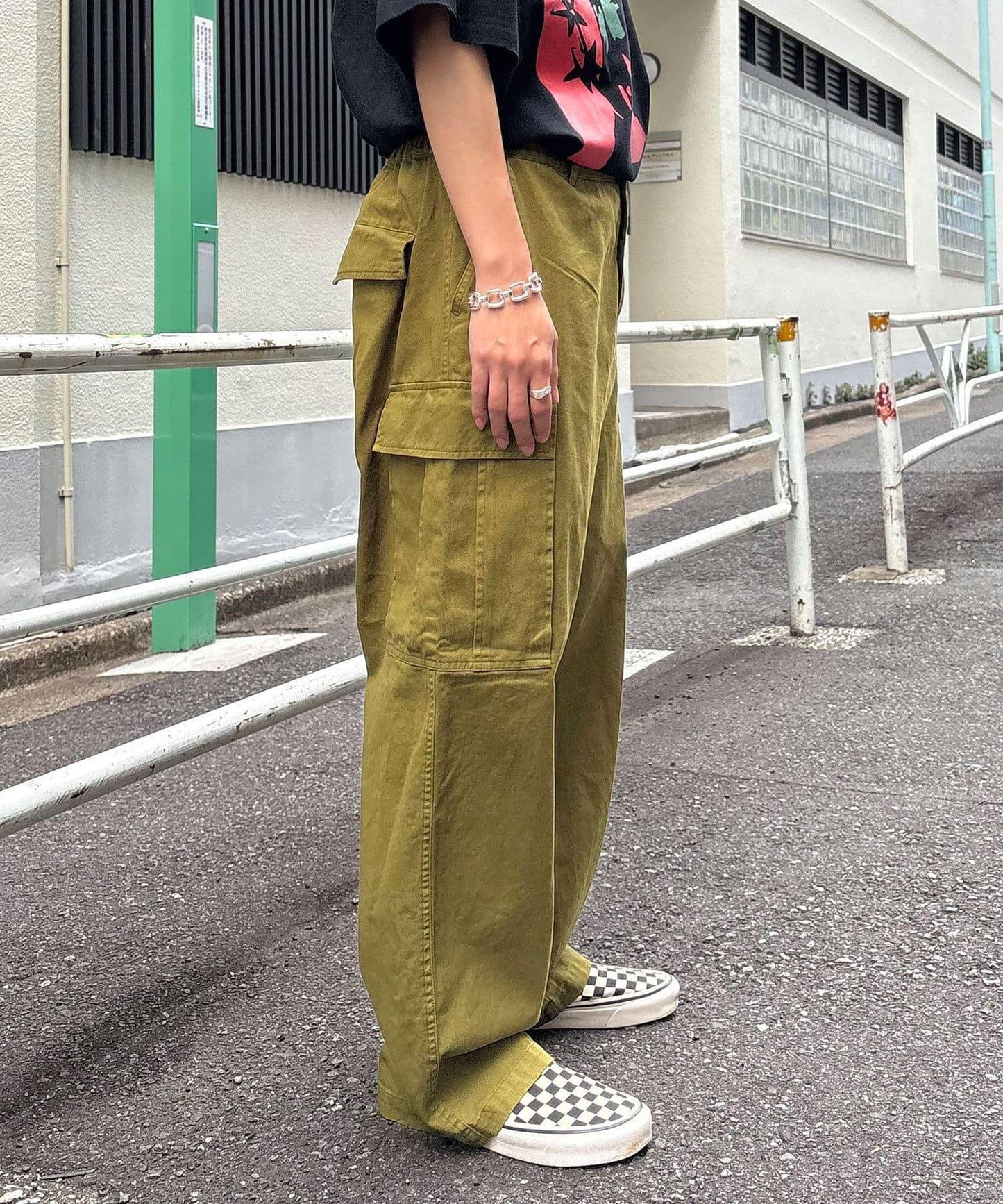 復古風格工裝褲