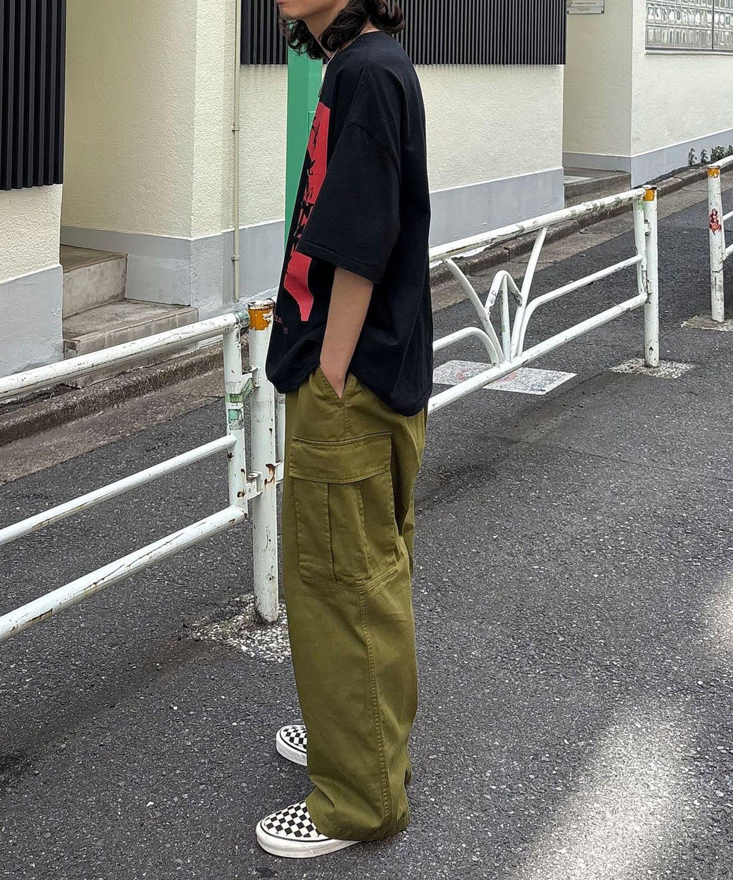 復古風格工裝褲