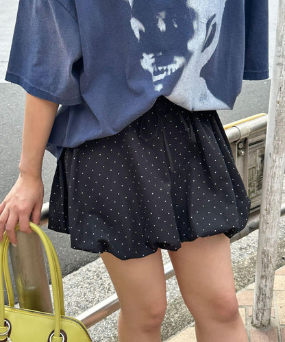 【限定】圓點氣球迷你裙