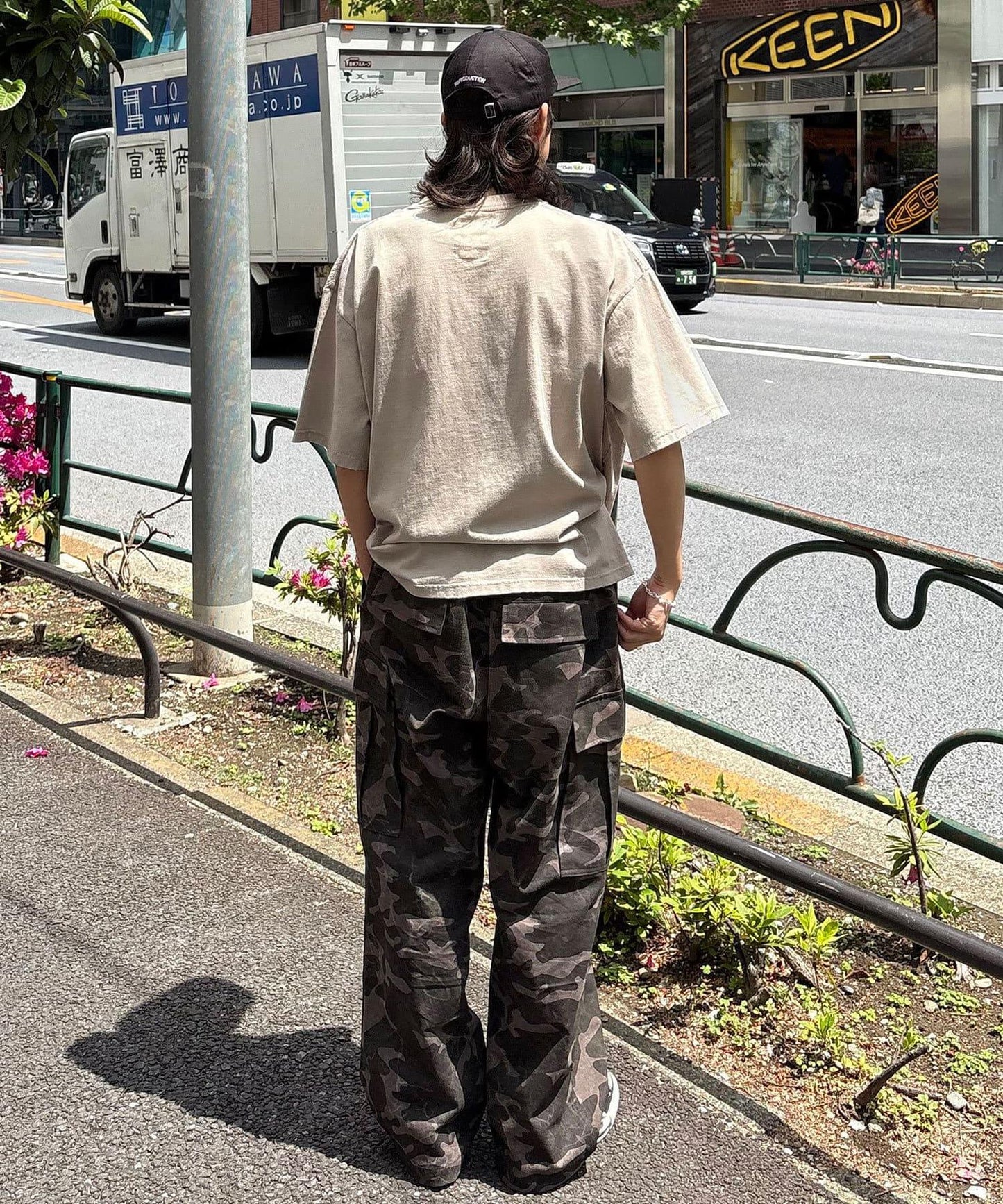 復古風格工裝褲