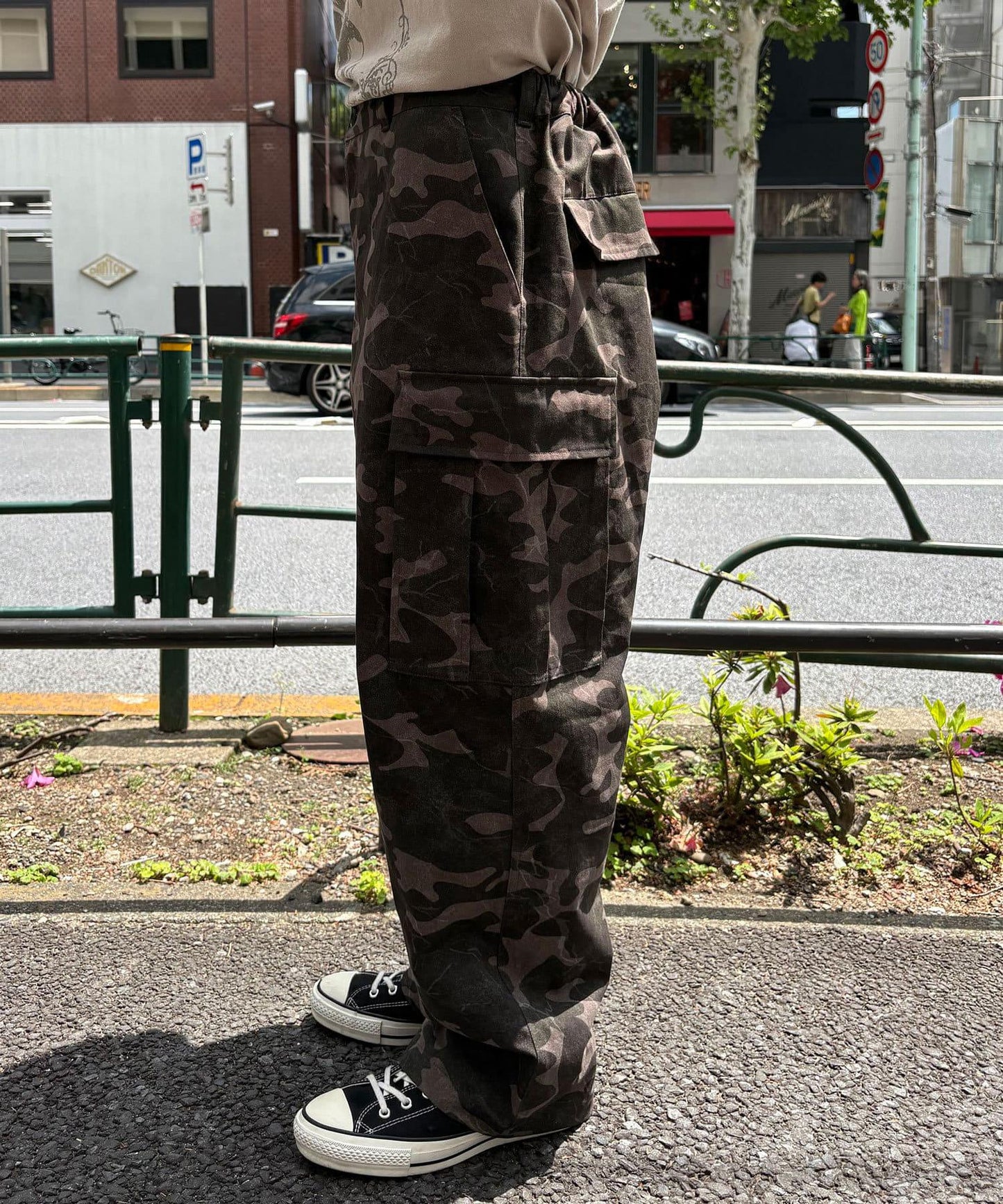 復古風格工裝褲