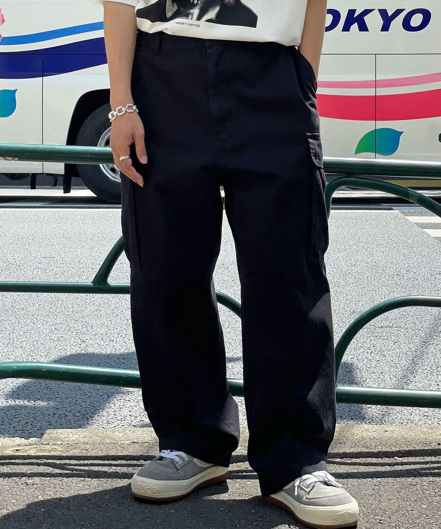 復古風格工裝褲