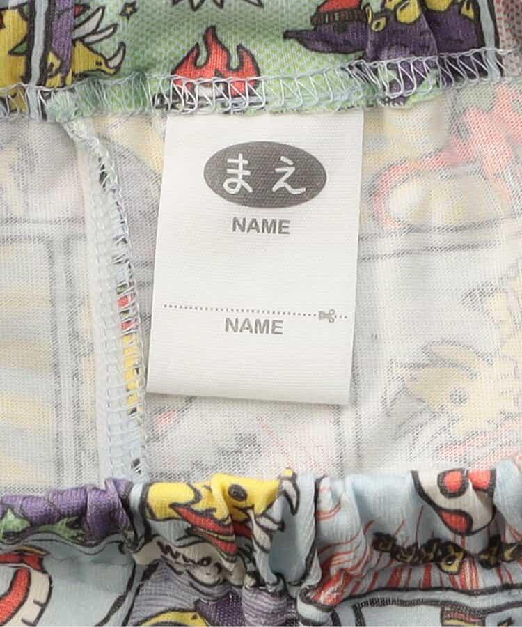 前開涼爽睡衣 恐龍漫畫圖案_接觸冷感