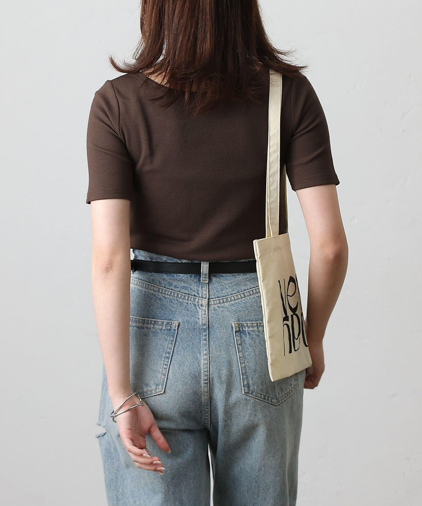 【基礎款】方領針織半袖套頭衫