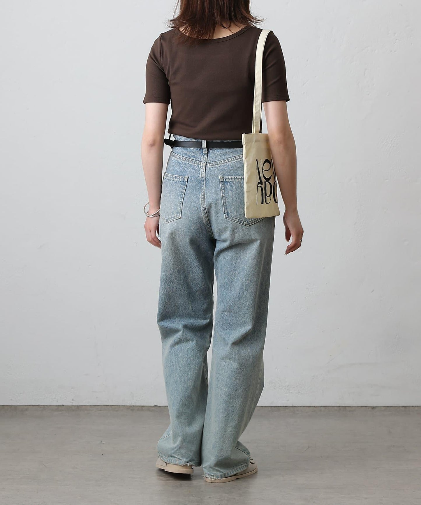 【基礎款】方領針織半袖套頭衫