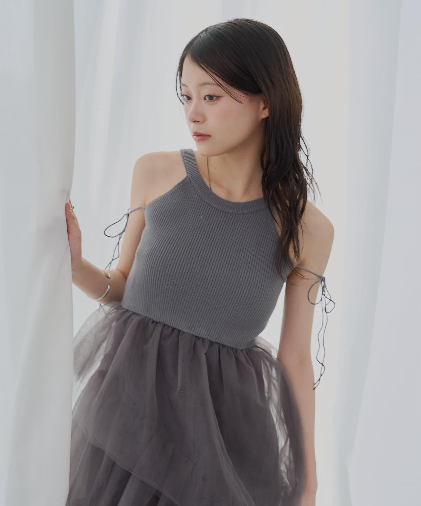 【SALON by Chico】蓬鬆蕾絲連衣裙