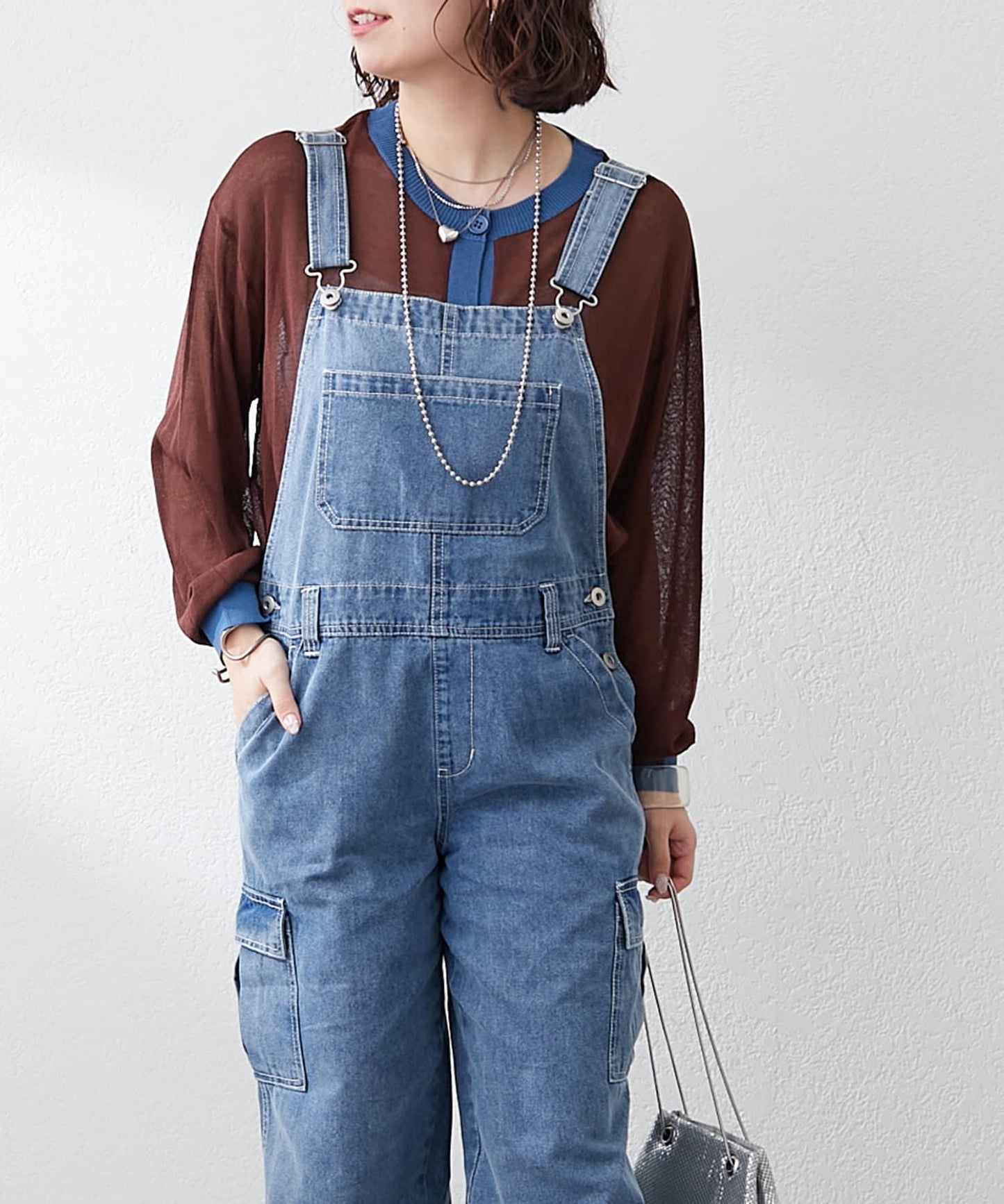 【@kana__18s精選】配色透明針織開衫