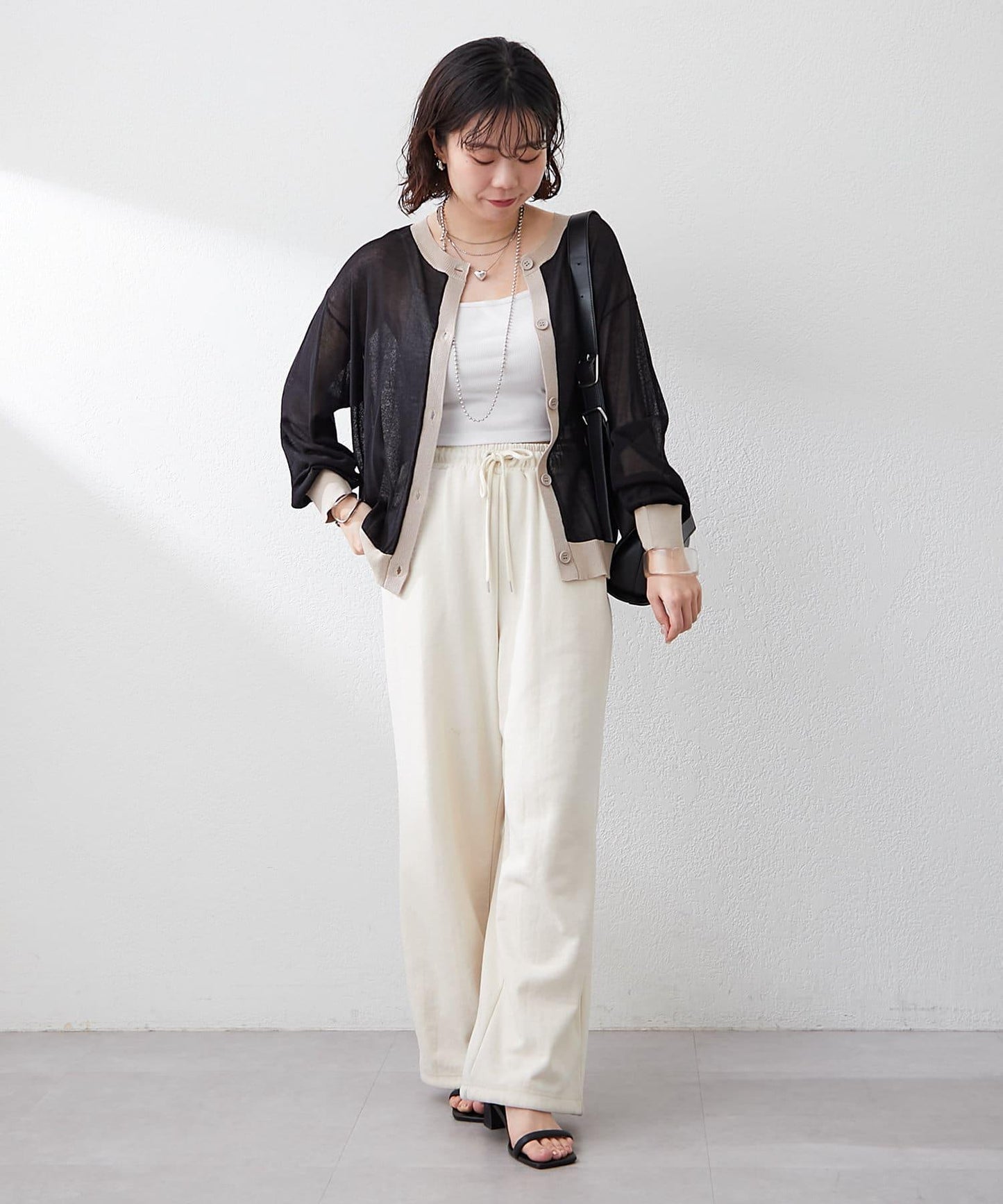 【@kana__18s精選】配色透明針織開衫