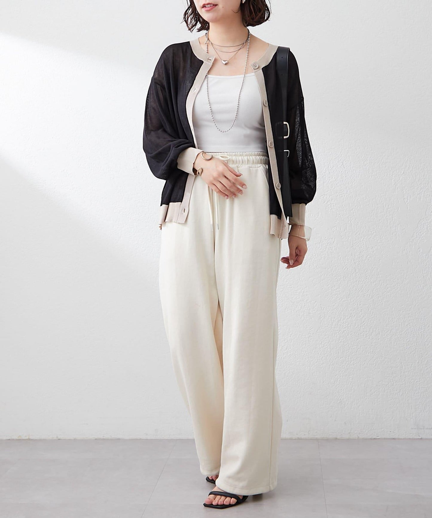 【@kana__18s精選】配色透明針織開衫