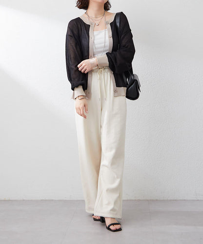 【@kana__18s精選】配色透明針織開衫