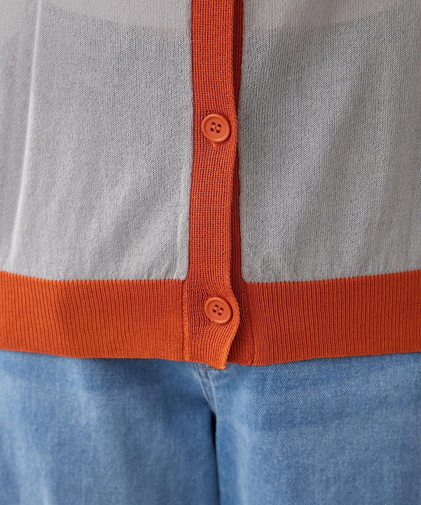 【@kana__18s精選】配色透明針織開衫