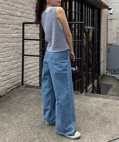【柳樹】和紙質感針織馬甲