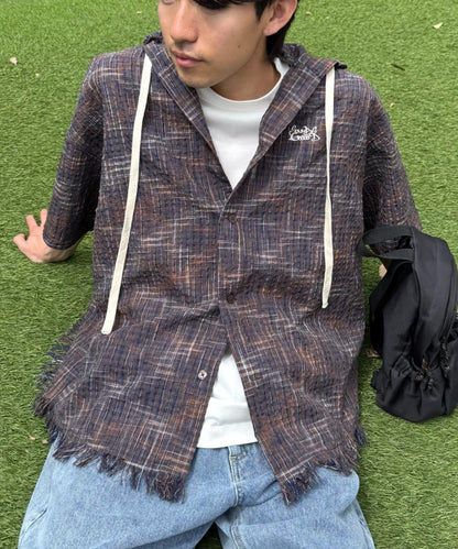 【S.G】男女通用波浪連帽襯衫